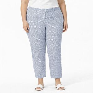 Gap Slim Cropped Pants Size 16 Geometric Print NWT